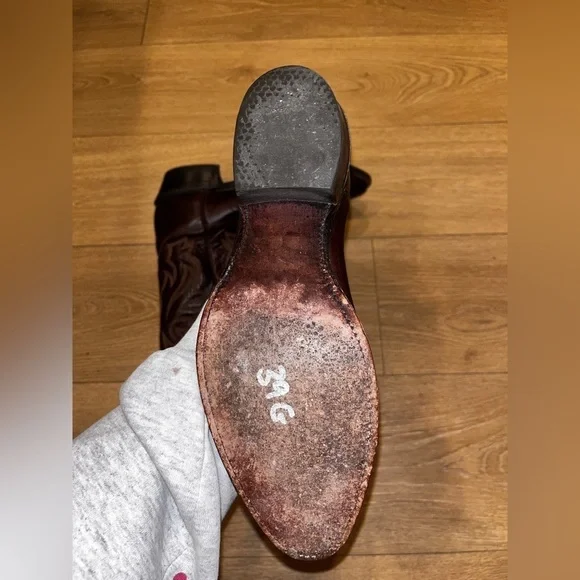 Justin 1564 Men's Classic Western Boot with Dark Brown Marbled Deerlite Cowhide - Picture 8 of 8